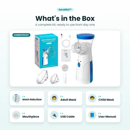 AeroMist™ Portable Mesh Nebulizer
