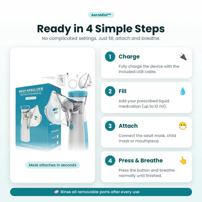 AeroMist™ Portable Mesh Nebulizer
