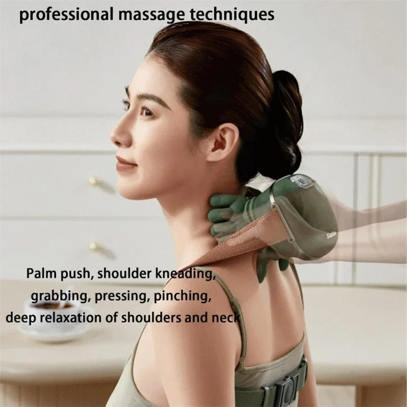 RelaxaPro™ –  Hands-Free Neck, Shoulder & Leg Massager